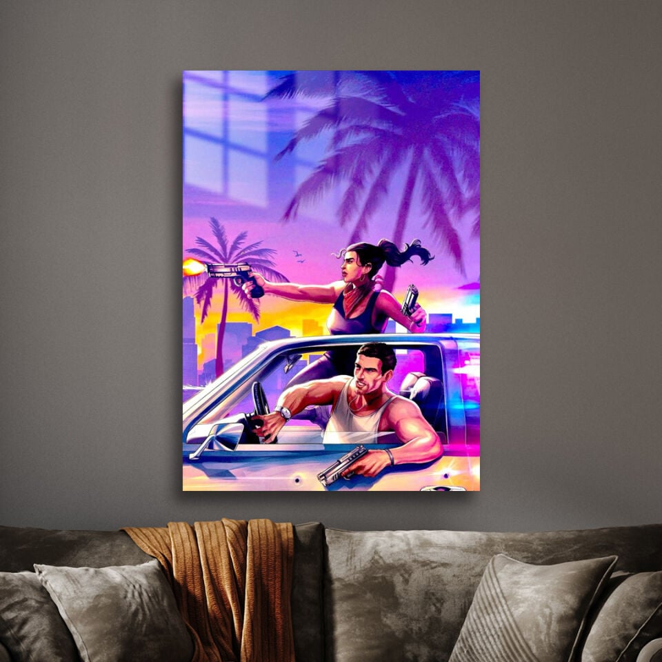Grand Theft Auto VI 11 Metal Poster